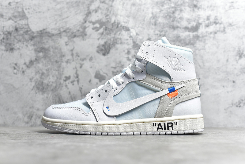 Authentic OFF-WHITE x Air Jordan 1 NRG White